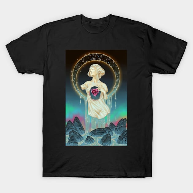 Crystal heart T-Shirt by Diary of a Pearl